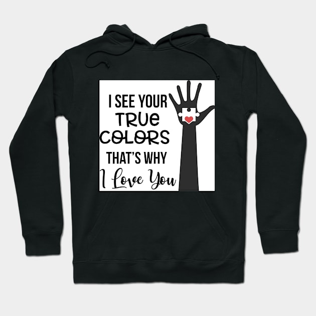 I See Your True Colors Hoodie by Wanderer Bat